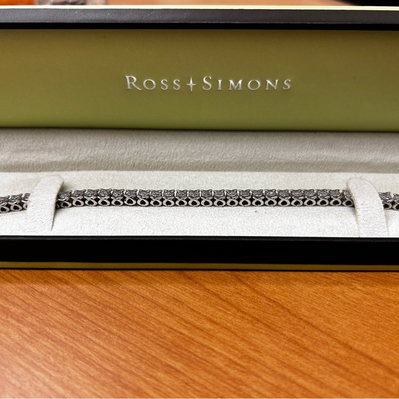 ROSS SIMONS 2.00 ct. t.w. Diamond Cluster Tennis Bracelet in Sterling Silver - Picture 3 of 15